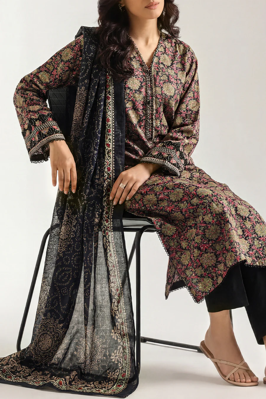 CHUNRI COLLECTION BY SAYA LAWN 3 PIECE-US1035
